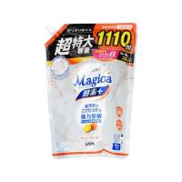 ライオン Magica酵素+オレンジの香りつめかえ用超特大1110ml  食器洗用 キッチン 厨房用洗剤 洗剤 掃除 清掃 | JetPrice