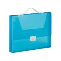 【お取り寄せ】キングジム シンプリーズ キャリングケース グリップタイプ(透明) 青  ケースファイル 書類ケース 書類キャリー ドキュメントキャリー ファイル | JetPrice