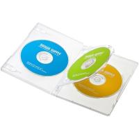 【お取り寄せ】サンワサプライ DVDトールケース 3枚収納 クリア 10枚セット  ＤＶＤトールケース メディアケース 記録メディア テープ | JetPrice