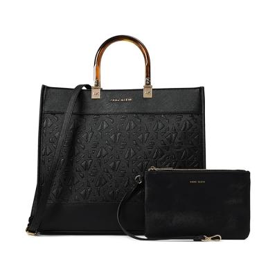新品 ANNE  アンクライン エレファントレザー 2way バッグ アンクライン ブランド ブルー ハンドバッグ エレファント 象革