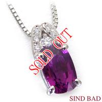 アメジスト6.00ct ネックレス トップ プラチナ ペンダント ヘッド 6ct ...