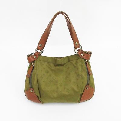 バッグ 美品 russet ラシット カーキ ブラウン ゴールド金具 ナイロン 
