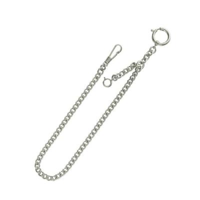 懐中時計チェーン　ウォレットチェーン　アンティーク　シルバー　刻印あり　提げ鎖 Amazon.co.jp: アルバートチェーン - シルバーポケット懐中時計