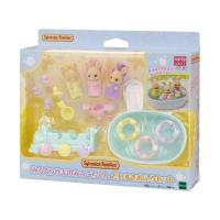 おもちゃ みるくウサギのみつごちゃん だいすきおふろセット  ［CP-ET］ 家具セット DF-22 | ジグソークラブ