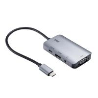 サンワサプライ　USB Type C-HDMI/VGA変換アダプタ(4K/30Hz/PD対応)　AD-ALCHV02 | 事務蔵
