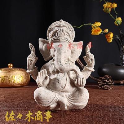 ガネーシャ神（成功の神様）❤タイ　像　ガラス細工　ラインストーン ガネーシャ神（成功の神様）❤タイ 像 ガラス細工 ラインストーン 即