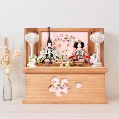 雛人形親王飾り収納セット・頭元光作・間口約45×奥行約27×高さ約40㎝