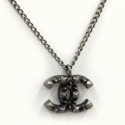 CHANEL ココマーク スタッズ ネックレス 03P メタリック : JJ  