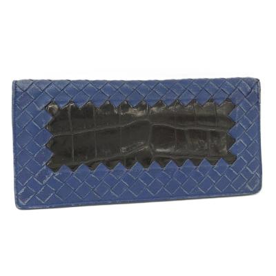 BOTTEGA VENETA メンズ長財布（色：ネイビー系）｜財布｜ファッション