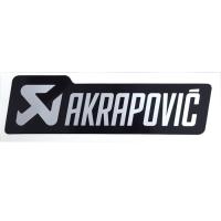アクラポビッチ 耐熱サイレンサー ステッカー 135x40mm BLK/SLV/アルミ AKRAPOVIC | バイク用品の車楽