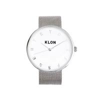 【予約販売商品】腕時計 メンズ レディース ギフト ウォッチ KLON ALPHABET TIME SILVER MESH Ver.SILVER | KURONOS