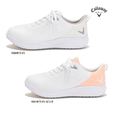 Callaway ゴルフシューズ 女性用 ホワイト/ピンク エ*ム様 未使用品 Callaway キャロウェイ ゴルフシューズ