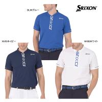 □【2024 S/S】スリクソン メンズ ロゴプリントジップアップシャツ RGMXJA06 SRIXON デサント DESCENTE | Japan Net Golf ヤフー店