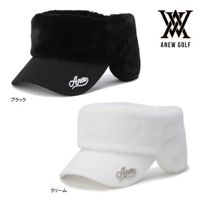 アニュー　ゴルフバイザー　ブラック　正規品 AN（ゴルフ バイザー メンズ）（色：ブラック系）｜帽子（メンズ