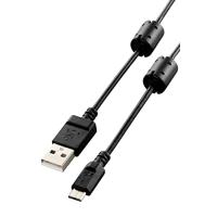 ELECOM デジカメ用USBケーブル microB フェライトコア 0.5m DGW-AMBF05BK | PASSIONEヤフー店