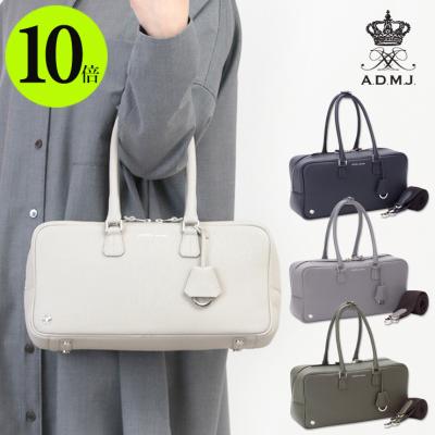 A.D.M.J レディースボストンバッグ（色：ホワイト系）｜バッグ