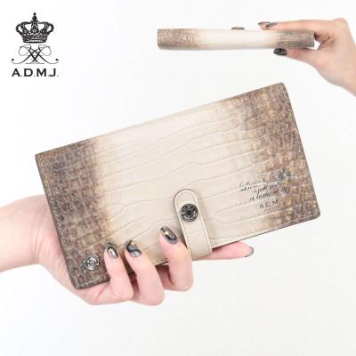 新品未使用A.D.M.J. 長財布クロコダイル A.D.M.J ADMJ エーディーエムジェイ 財布 レディース 長財布