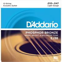 ダダリオ アコースティックギター弦(Light 12-string .010-.047) D'ADDARIO PHOSPHOR BRONZE EJ-38(DADDARIO) 返品種別A | Joshin web