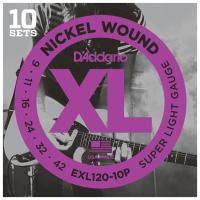 ダダリオ エレキギター弦 EXL120×10Pセット(Super Light) D'Addario XL NICKEL EXL120-10P 返品種別A | Joshin web