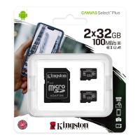 Kingston(キングストン) microSDHCメモリカード 32GB Class10 UHS-I U1 V10 A1(2個入りパック) Canvas Select Plus SDCS2/ 32GB-2P1A 返品種別A | Joshin web