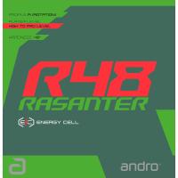 andro(アンドロ) 卓球ラバー RASANTER R48(ラザンター アール48)テンション系裏ソフト(赤・サイズ：1.7mm) 返品種別A | Joshin web
