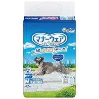 マナーウェア 男の子用 Mサイズ 青チェック・紺チェック 42枚 ユニ・チャーム 返品種別B | Joshin web