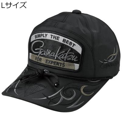 レア美品　がまかつ　フィッシングキャップ　ナイロン　ブラック フィッシングキャップ(BLACK WORKS) GM9894 | がまかつ