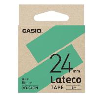 カシオ ラテコ詰め替え用テープ(24 幅/ 緑テープ/ 黒文字) CASIO Lateco XB-24GN 返品種別A | Joshin web