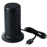 エレコム タワー型タップ(12個口+USB 5ポート・2m)ブラック ELECOM TT-U02-1220BK 返品種別A | Joshin web
