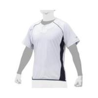 ミズノ ベースボールシャツ(ホワイト×ネイビー・サイズ：S) 返品種別A | Joshin web