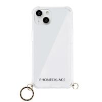 PHONECKLACE iPhone 13(6.1インチ)用 背面カバー型 ストラップリング付き クリアケース(ゴールドチャーム) PN21599I13GD 返品種別A | Joshin web