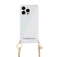 PHONECKLACE iPhone 13 Pro(6.1インチ)用 背面カバー型 チェーンショルダーストラップ付き クリアケース(ゴールド) PN21602I13PGD 返品種別A | Joshin web