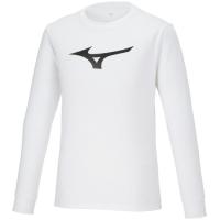 ミズノ Tシャツ(長袖)(ホワイト×ブラック・サイズ：XS) 返品種別A | Joshin web