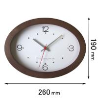 フォーカス・スリー 電波置き掛け兼用時計Focus Three オーバルの時計キラ(ブラウン) V-0026(BR)デンパ 返品種別A | Joshin web
