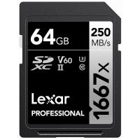 Lexar(レキサー) SDXCカード 64GB 1667x UHS-II U3 V60 Professional 1667x SDXC UHS-II LSD64GCBJP1667 返品種別B | Joshin web