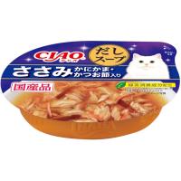 CIAO チャオ このままだしスープ ささみ かにかま・かつお節入り 60g いなばペットフード CIAO 返品種別B | Joshin web