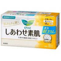 ロリエ しあわせ素肌 通気超スリム 軽い日用17cm 羽なし 32個入 花王 返品種別A | Joshin web