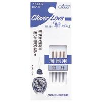 クロバー CL-四ノ三 10本入 スレダー付 絆 薄地用 短針 糸通し付 77-007 返品種別B | Joshin web