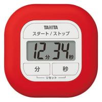 タニタ デジタルタイマー レッド TANITA くるっとシリコーンタイマー TD-420-RD 返品種別A | Joshin web