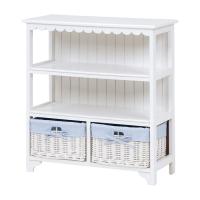 HAGIHARA(萩原) フリルバスケットキャビネット(ホワイト・幅70×奥行30×高さ75cm) MCC-5780WH 返品種別A | Joshin web