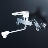 KVK 壁付き2穴 シングル混合栓(キッチン用) (水栓)KVK MSK110KRJ 返品種別B | Joshin web