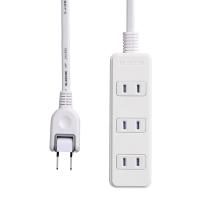 エレコム 電源タップ 2ピン 4個口 2.0m(雷ガード・ほこりシャッター・ホワイト) ELECOM T-KST02-22420WH 返品種別A | Joshin web