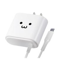 エレコム スマートフォン・タブレット用AC充電器 Type-Cケーブル一体型 2.4A出力 2.5m(ホワイトフェイス) MPA-ACC02WF 返品種別A | Joshin web