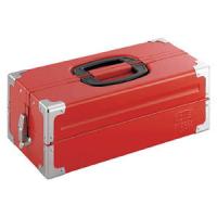 TONE ツールケース(メタル) V形2段式 433X220X160mm レッド BX322S 返品種別B | Joshin web
