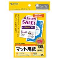 サンワサプライ マルチはがきサイズカード・増量(つやなしマット・標準・両面)100シート JP-MT01HKN-1 返品種別A | Joshin web