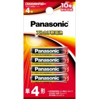 パナソニック アルカリ乾電池単4形 4本パック Panasonic LR03XJ/ 4B 返品種別A | Joshin web