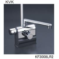 KVK 浴室用 KF3008LR2 デッキ形サーモスタット式シャワー　左ハンドル仕様　240ｍｍパイプ付 | ジュールプラス・ワン