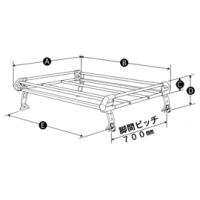 TUFREQ タフレック ルーフキャリア ホンダＮ~ＢＯＸ年式：H29.9~ 型式：JF3/JF4 Pシリーズ PF234H ※代引不可・個人宅要送料 | JO-YA.com