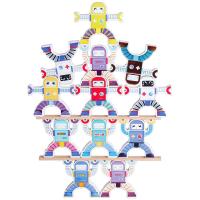CHIYR Wooden Robots Stacking Balancing Block Puzzle Game Building Toy Educa | JOYFUL Lab