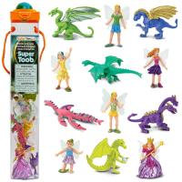 Safari Ltd. Super TOOB - Fairies and Dragons - Realistic Hand Painted Toy F | JOYFUL Lab